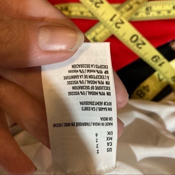 Aeo White Swiss Dot Floral Wide Leg Crop Jumpsuit - Picture 13 of 13